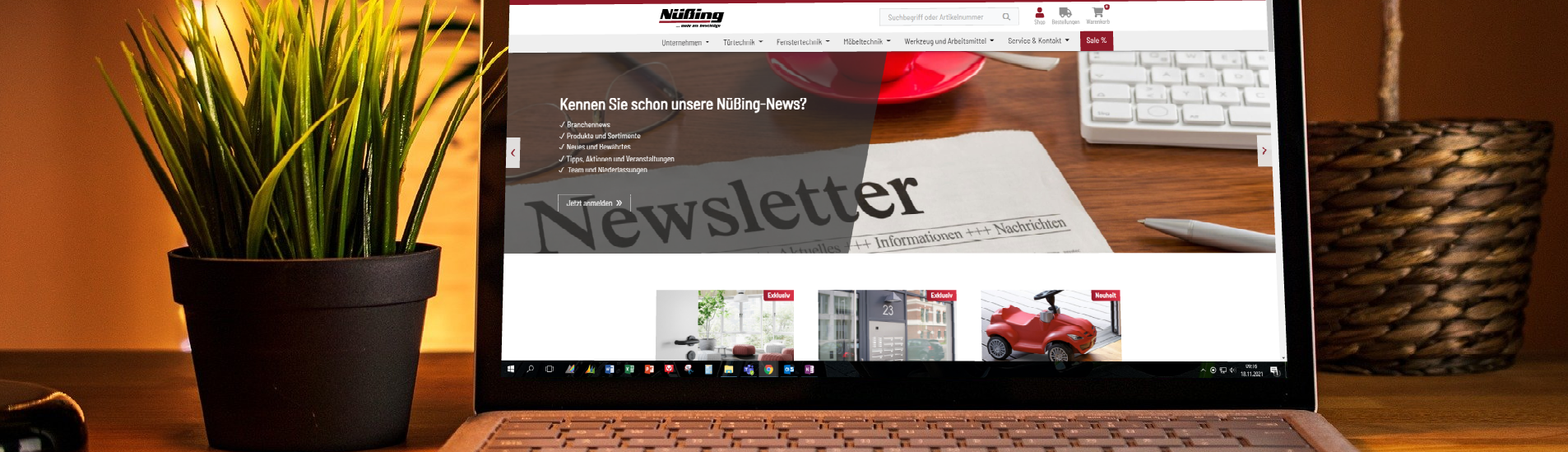 Newsletter-Angebote, neue Produkte und mehr...