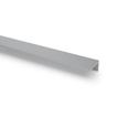 Hettich Griffleiste, L 2000mm Ticinum 9131455, Aluminium silber eloxiert Breite 42mm, Höhe 25mm