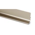 Hettich Griffleiste, individuell ablängbar, L 3500mm Canis L 9210116, Aluminium edelstahloptik eloxiert Breite 53,5mm, Höhe 23mm