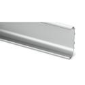 Hettich Griffleiste, individuell ablängbar, L 3500mm Canis C 9210130, Aluminium silber eloxiert Breite 70mm, Höhe 23mm