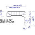 Prüm Zierbekleidung Rund 1985x860mm CPL Weiss