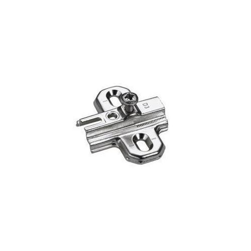 Kreuzmontageplatte Mit Höhenverstellung - Vernickelt Für Sensys & Intermat 37x32mm