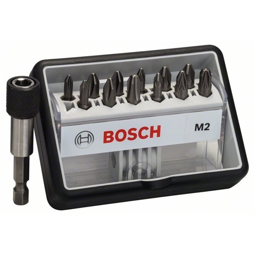 Bosch Robust Line Schrauberbit-Set 8+1tlg. – PH1, PH2, PH3, 25 Mm, Titanbeschichtet