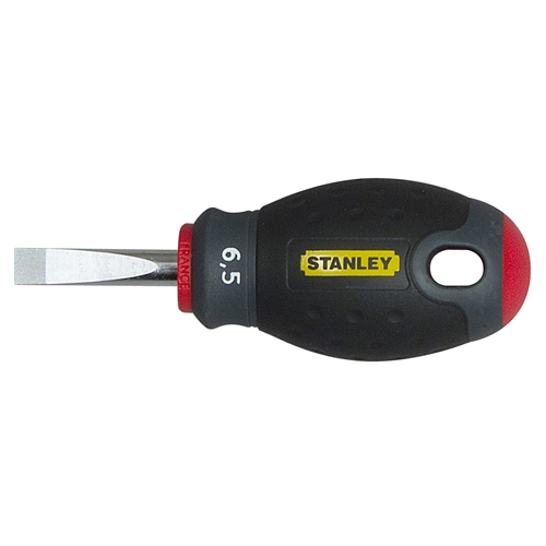 Stanley FatMax Schraubendreher Schlitz 6,5x30mm - Chrom-Vanadium Stahl, SoftGrip Griff Für Präzises Arbeiten