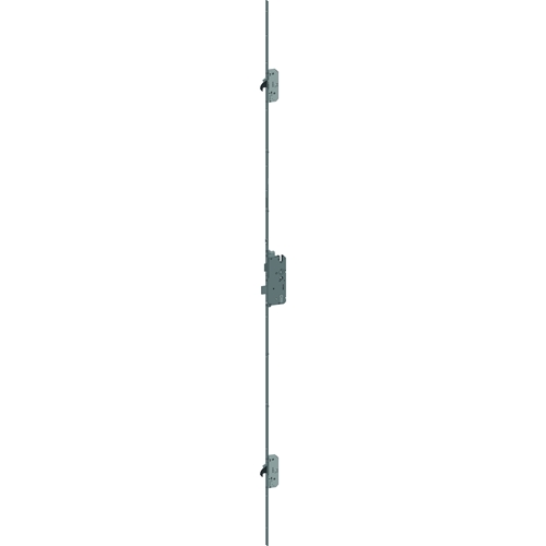 Winkhaus Mehrfachverriegelung T-F2007 92/10 Dorn 55 mm, DIN links und rechts verwendbar, B2 mit 2 Bolzenriegeln, 20 mm Flachstulp MC silber, Maße Bitte mit Zeichnung prüfen