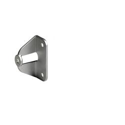 Hettich Faltschiebetüradapter, Sockel Ø min. 12mm 115365, verchromt matt TS max. 20mm, Breite 26mm, Höhe 45mm