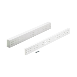 Hettich Distanzleiste, für Innenauszug, B 25mm, H 49mm, T 484mm 13952, Kunststoff weiß