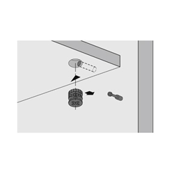 Hettich Exzenter-Verbindungsbeschlag 20049, Rastex 15 ohne Abdeckrand, vernickelt, 12 mm (VE=200)