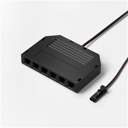 LED-Verteiler, 6-fach, 2000mm, 12 Volt DC max. 36W, max. 3A Steckersystem LED-Mini M1 Nr. 3612501
