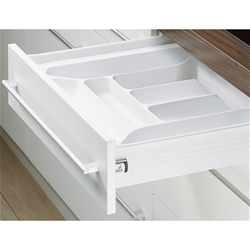 Hettich Besteckeinsatz, Kunststoff OrgaTray 650 44918, weiß Nennlänge 450mm