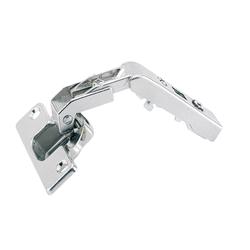 Hettich Intermat Scharnier für Eckschrankfalttüren ohne Schließautomatik (Intermat 9930), vorliegend, Öffnungswinkel 50° / 65°, Bohrbild TH 52x5,5mm, Schnellmontage Flash (ø 10x11) 45039