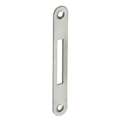 Hettich Möbelschloss-Schließblech, 12x80mm, Stahl Typ 8012 45750, vernickelt zum Anschrauben