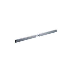 Hettich 2-Fuß-Gestell-Traverse, 20x40mm, Stahl Change 2-Fuß 46021, aluminiumoptik pulverbeschichtet Tischbreite 1500mm