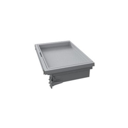 Hettich Herd-Großraumauszug, Korpusbreite 600mm, Stahl anthrazit InnoTech, 46816, Nennlänge 470mm mit verschiebbarer Oberschale