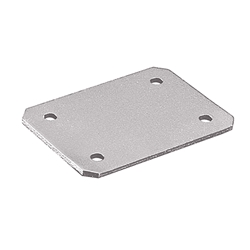 Hettich Tisch-Verbindungsplatte, 90x65x2mm, Stahl Change Arta 48443, aluminiumoptik pulverbeschichtet