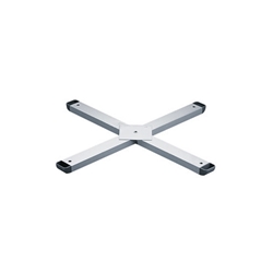 Hettich Tischgestell-Montagekreuz, 800x800mm, Stahl Change Plus 48533, aluminiumoptik pulverbeschichtet Breite 60mm, Höhe 30mm