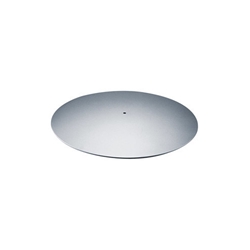 Hettich Tischgestell-Grundplatte, Ø 720mm, H 715mm, Stahl 48534, aluminiumoptik pulverbeschichtet
