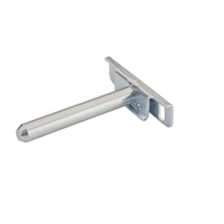 Hettich Regalbodenträger, mit Tragbolzen SW 10mm Titan 2 63598 integrierte Höhenverstellung, Stahl verzinkt L 90mm, Höhenverstellung 4mm, zum Anschrauben