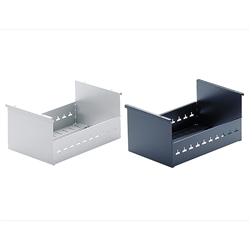 Hettich Büroschrank-Karteikasten, ohne Schwenkstütze, A4 quer Systema Top 2000 9011502, Stahl aluoptik pulverbeschichtet L 324mm, B 318mm, H 217mm