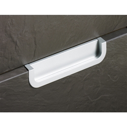 Hettich Muschelgriff, eckig, B 36xH 19mm Athena 9065425, zum Einfräsen, verchromt Bohrabstand 160mm, L 170mm