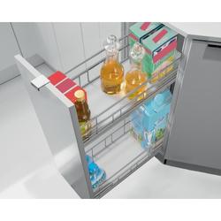 Hettich Frontauszugset, Korpusbreite 200mm, Stahl Cargo IQ plus 200 9065857, silber pulverbeschichtet