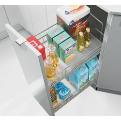 Hettich Frontauszugset, Korpusbreite 300mm, Stahl Cargo IQ plus 300 9065860, silber pulverbeschichtet