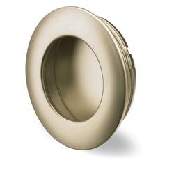 Hettich Muschelgriff, rund, Ø 41xH 11mm Borgoa 9070565, zum Einlassen, vernickelt Einlassdurchmesser 35mm