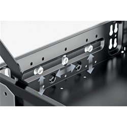 Hettich Büromöbel-Container-Set, mit Dämpfung Silent System Systema Top 2000 9078571, schwarz Einbaubreite 404mm, Mindesteinbautiefe 530mm