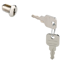 Hettich Möbelschloss-Innenzylinder, Ø 16,5mm, 18001-18050 Prestige 2000 Z25, 9078620, vernickelt, Messing