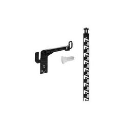 Hettich Büroschubladen-Verriegelungsstangenset, aufliegend, rs Systema Top 2000 9080105, KF schwarz, Stop Control HE 8+1