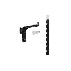 Hettich Büroschubladen-Verriegelungsstangenset, aufliegend, rs Systema Top 2000 9080141, KF schwarz, Stop Control Plus HE 10+1