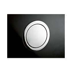 Hettich Muschelgriff, rund, Ø 92xH 17,5mm Touch-in 9086689, zum Einlassen, edelstahloptik Bohrabstand 84mm, Einlassdurchmesser 90mm