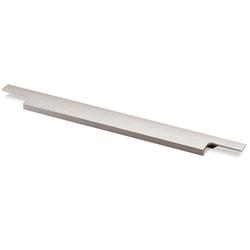 Hettich Griffleiste, mit Harpunensteg, L 1195mm Lamezia 9105826, Aluminium edelstahloptik gebürstet Höhe 20,5/39mm