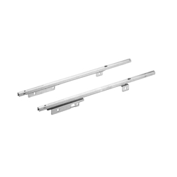 Hettich Schreibmaterialschale-Auszugsführung, Teilauszug Quadro 12 Push to open 9111145, EB292/392mm, verzinkt, zum Anschrauben, Einbautiefe min. 510mm