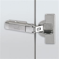 Hettich Intermat 125°-Scharnier (Intermat 9944), halb vorliegend, Öffnungswinkel 125°, Bohrbild TB 45x9,5mm, zum Einpressen (ø 8x11) 73911