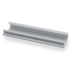Hettich Griffleiste, mit Harpunensteg, L 2400mm Seveso 9995123, Aluminium silber eloxiert Breite 19mm, Höhe 38mm