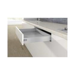 Hettich Schubkastenzarge, Nennlänge 400mm, silber ArciTech 9121203, links doppelwandig, Zargenhöhe 94mm