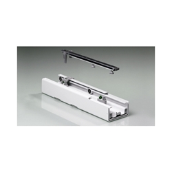 Hettich Hochschrankauszug-Auszugsbeschlag, Vollauszug, Stahl Dispensa 90° 9117223, silber pulverbeschichtet Auszugsweg 470mm, Belastbarkeit 100kg