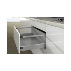 Hettich Schubkasten-Rückwand, Korpusbreite 400mm ArciTech 9121666, silber pulverbeschichtet für Standardkorpusbreiten