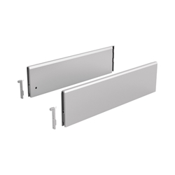 Hettich Schubkasten-Designelement, Nennlänge 550mm ArciTech, 9122961, Stahl silber pulverbeschichtet inkl. Frontbefestigung, H 124mm