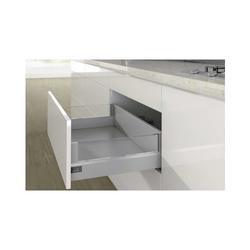 Hettich Schubkasten-Designelement, Nennlänge 450mm ArciTech, 9122987, Glas silber klar ohne Zubehör, H 218mm