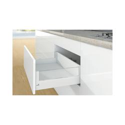 Hettich Schubkasten-Designelement, Nennlänge 450mm ArciTech, 9122987, Glas silber klar ohne Zubehör, H 218mm