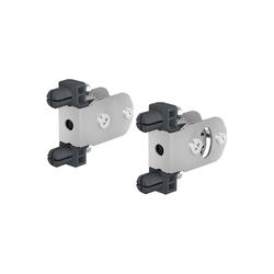 Hettich Schubkasten-Frontbefestigung, grau pulverbeschichtet ArciTech 9123010, mit Spreizzapfen für Zargenhöhe 94mm, zum Einschlagen