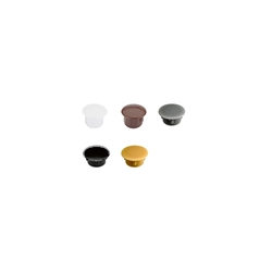 Hettich Verbindungsbeschlag-Abdeckkappe, Ø 13mm, Kunststoff 9132025, grau Bohr Ø 10mm, 6,5mm