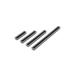 Hettich Kabeldurchlass, Klappe + Bürstendichtung, eckig 9133410, L 200mm, B 53mm, H 25mm, aluoptik eloxiert Länge (Ausschnitt) 190mm, Breite (Ausschnitt) 44mm