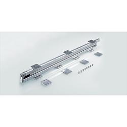 Hettich Kulissen-Auszug, Einbaulänge 400mm, Stahl verzinkt Quadro Big Duplex 9134837, Vollauszug Bodenmontage