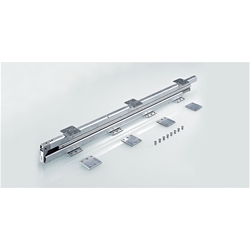 Hettich Kulissen-Auszug, Einbaulänge 700mm, Stahl verzinkt Quadro Big Duplex 9134843, Vollauszug Bodenmontage