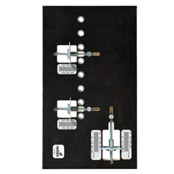 Hettich Blendenbefestigung-Bohrlehre, Aluminium Practica 200 9162018 Verstellbereich seitliche Blendenauflage -5 bis 20mm