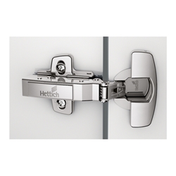 Hettich Sensys 110°-Scharnier ohne integrierte Dämpfung (Sensys 8645), vernickelt, vorliegend, Öffnungswinkel 110°, Bohrbild TH 52x5,5mm, zum Einpressen (ø 10x11) 9073641