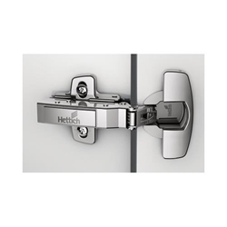 Hettich Sensys 110°-Scharnier ohne integrierte Dämpfung (Sensys 8645), vernickelt, vorliegend, Öffnungswinkel 110°, Bohrbild TH 52x5,5mm, zum Einpressen (ø 10x11) 9073641